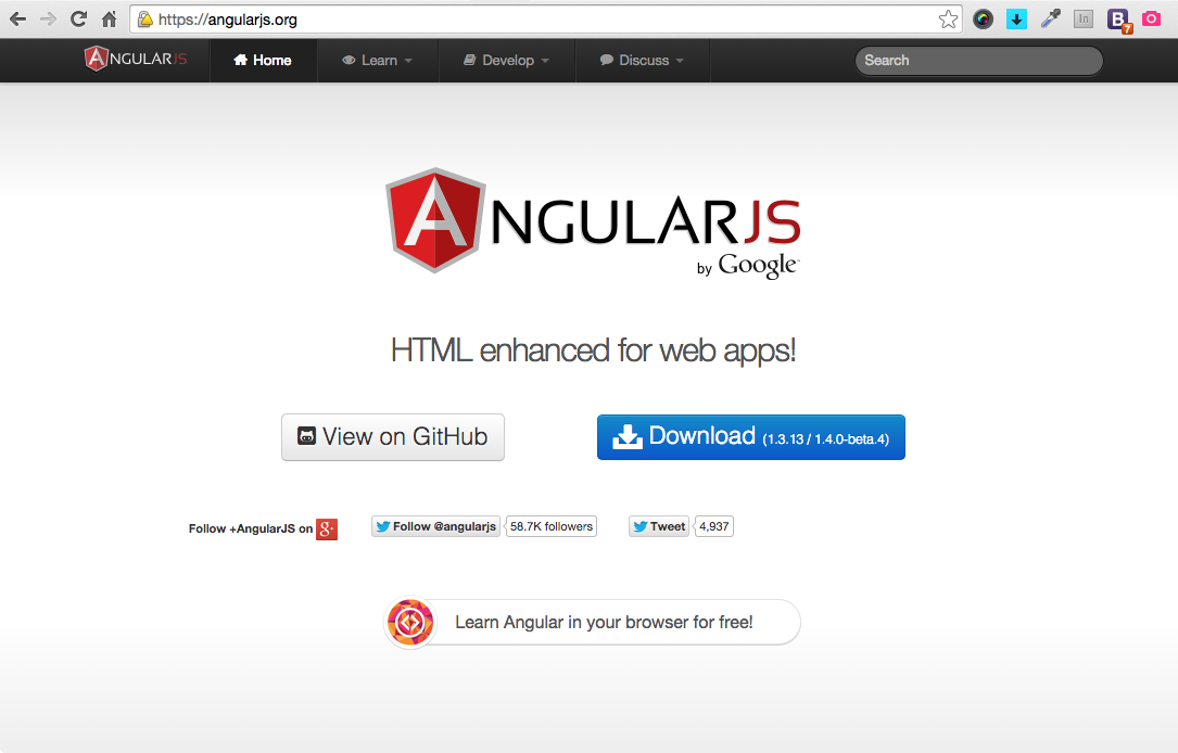 Web www.angularjs.org