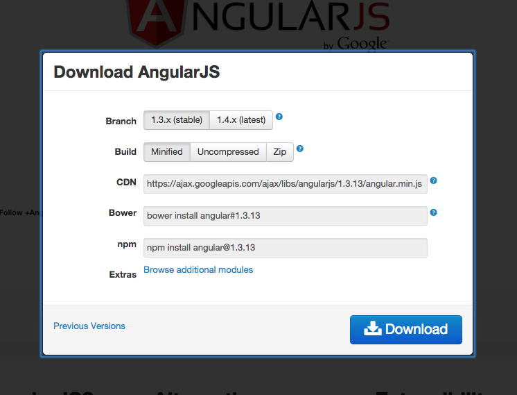 angularjs versions with release dates